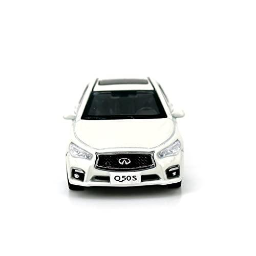 Paudi Model 1/64 Infiniti Q50S ミニカー コレクション 白 完成