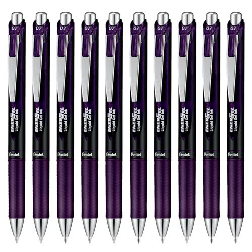 ぺんてる ゲルインキボールペン エナージェル 0.7mm ボルドーブラック