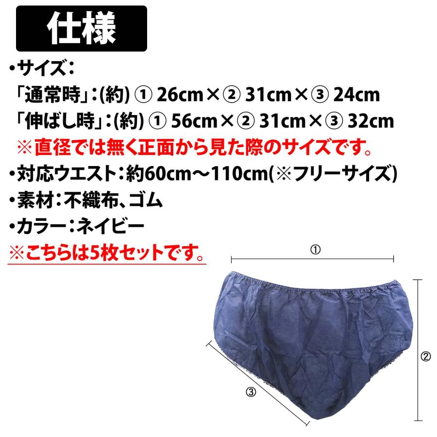 50%offクーポン有 ペーパーショーツ 5枚 セット スーパーフィット