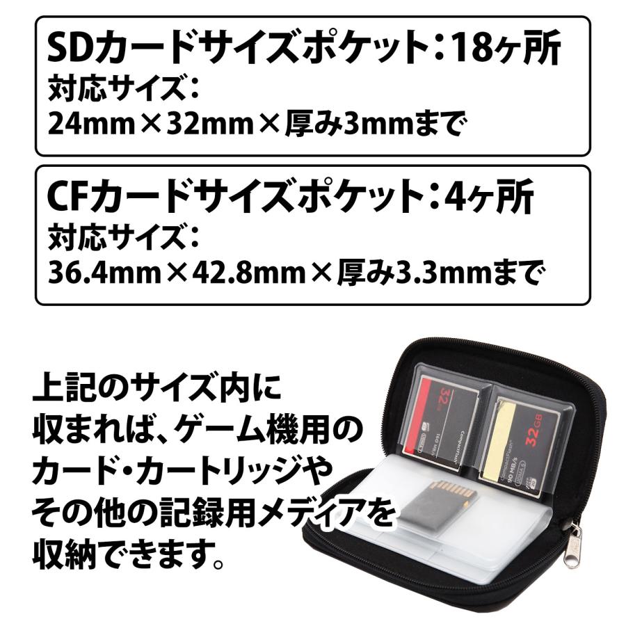 50%offクーポン有 SDカード 収納ケース 18枚 大容量 コンパクト