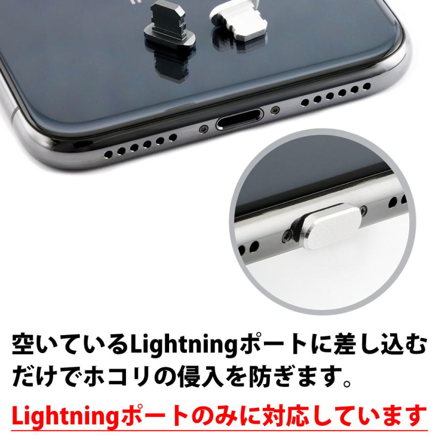 iPhone アルミカバー 2個セット 差込口 カバー iPhone 端子 Lightningポート iPhone Airpods iPad アイパッド エアポッズ |  | 07