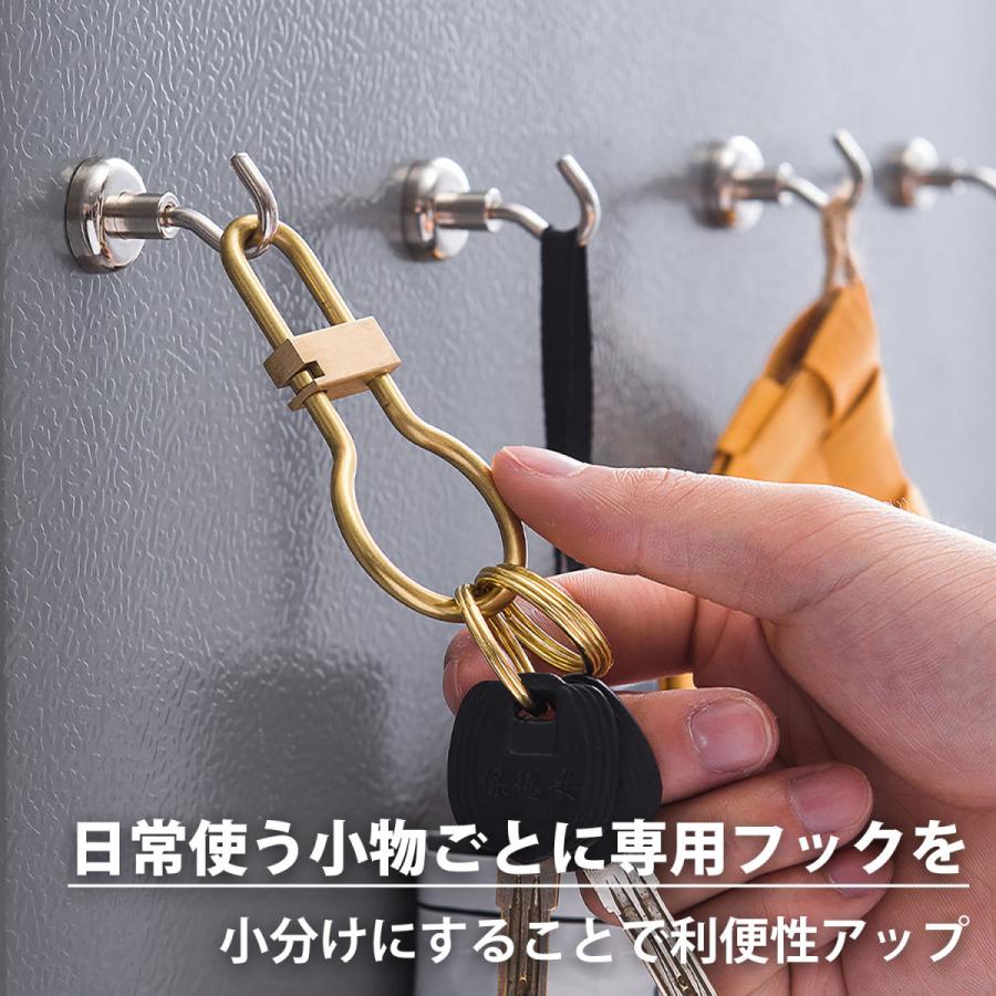 マグネット フック シルバー 5個セット キッチンツール おしゃれ 強力 壁面装飾 シンプル ネオジム 磁石 フック 強力フック シンプル 収納小物 便利グッズ |  | 06