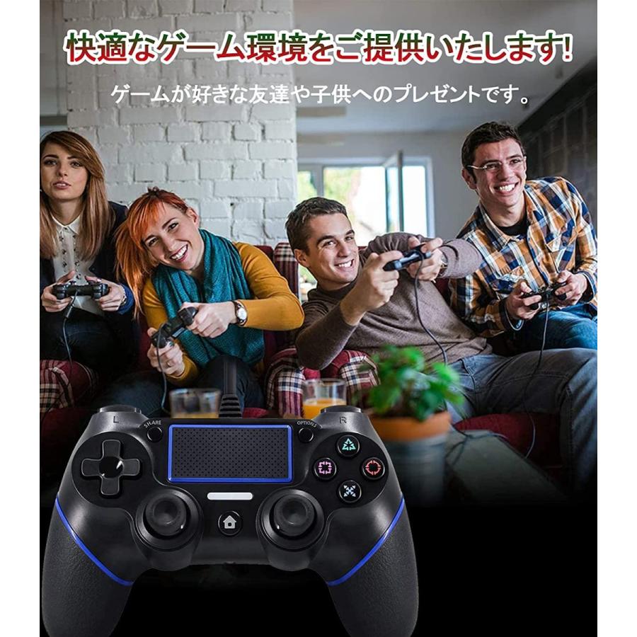 春夏新作モデル Ps4 コントローラー プレステ4 ゲームパッド Usb接続 二重振動 Ps3 Pc 対応 ブルーブラック Whitesforracialequity Org