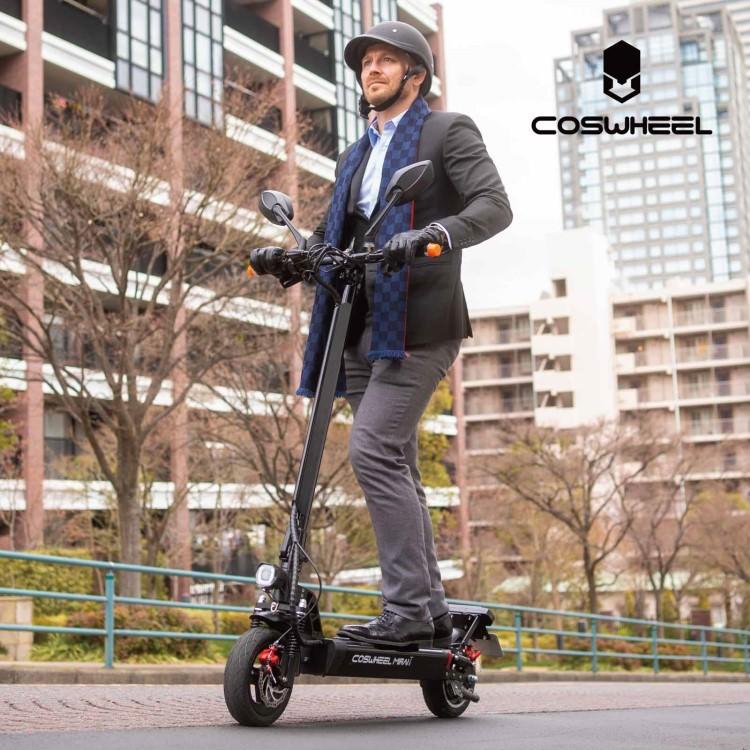原付] 電動キックボード COSWHEEL MIRAI T カーマインレッド