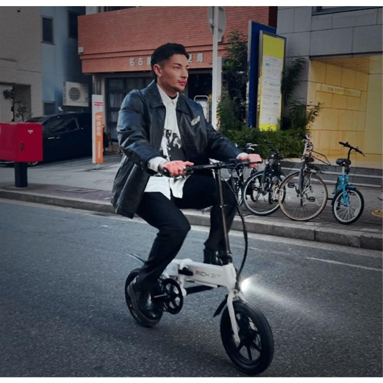 RICHBIT CITY ASSIST 折りたたみ電動アシスト自転車 ブラック 電動アシスト自転車] RICHBIT CITY ASSIST(シティブラック