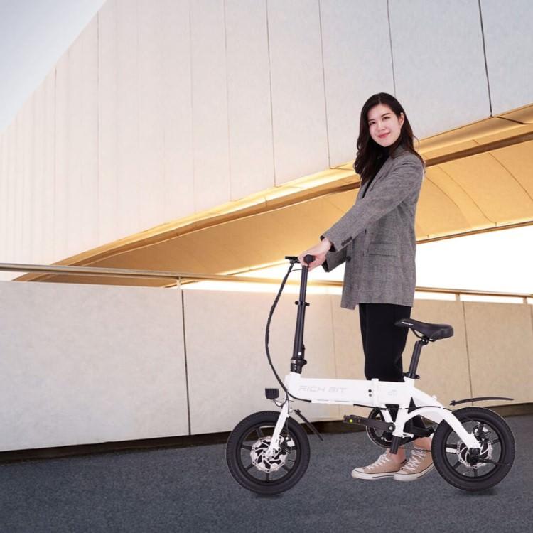 電動アシスト自転車] RICHBIT CITY ASSIST(サクラピンク)｜折り畳み可