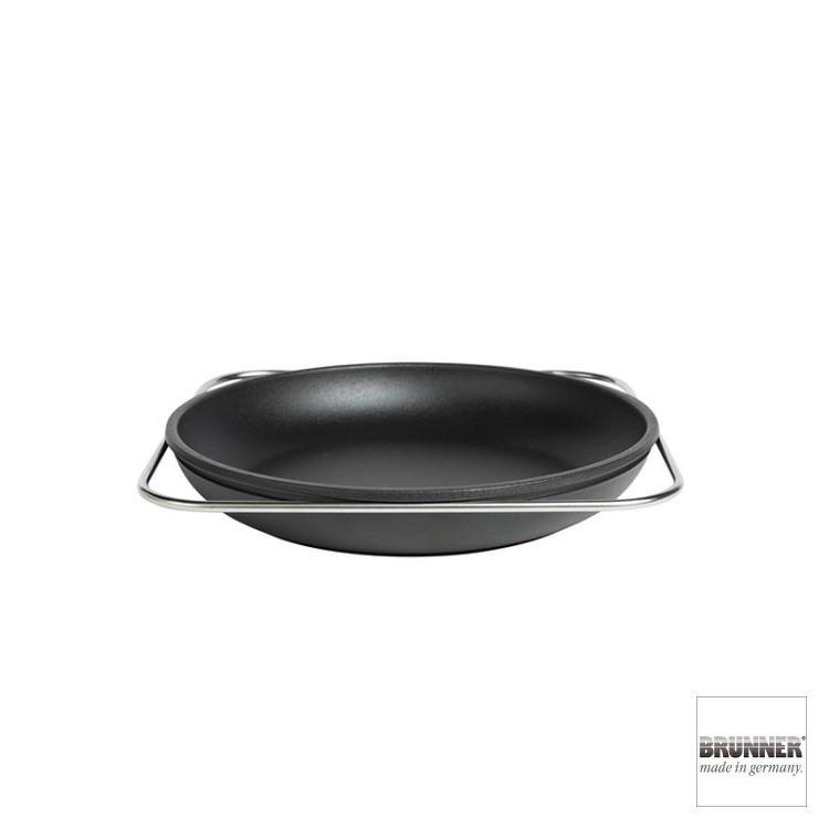 BRUNNER GUSSTO グストパン 28cm ブルナー グスト キッチン MADE IN GERMANY ドイツ製 機能美 スタイリッシュ 鋳物鍋 ブラックの画像