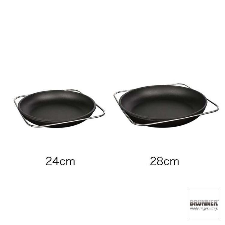 BRUNNER GUSSTO グストパン 28cm ブルナー グスト キッチン MADE IN GERMANY ドイツ製 機能美 スタイリッシュ 鋳物鍋 ブラックの画像