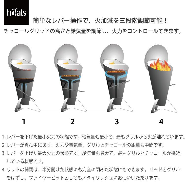 HOEFATS(ホーファッツ) CONE チャコールグリル 10101 ファイヤーピット 本体 BBQ コンロ 焚火台 ドイツ |  | 08