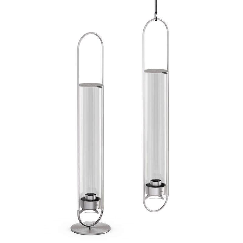 HOEFATS(ホーファッツ) h00271 OVAL CANDLE 55 キャンドルホルダー(シルバー／ブラック)｜ドイツ製 オーバル 本体 ドイツ_1