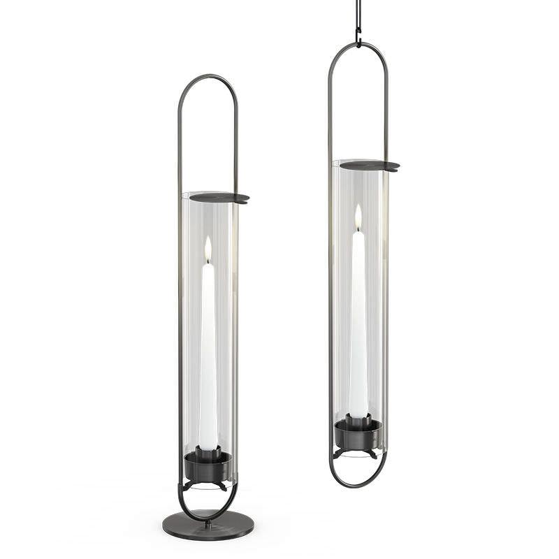 HOEFATS(ホーファッツ) h00271 OVAL CANDLE 55 キャンドルホルダー(シルバー／ブラック)｜ドイツ製 オーバル 本体 ドイツ_2