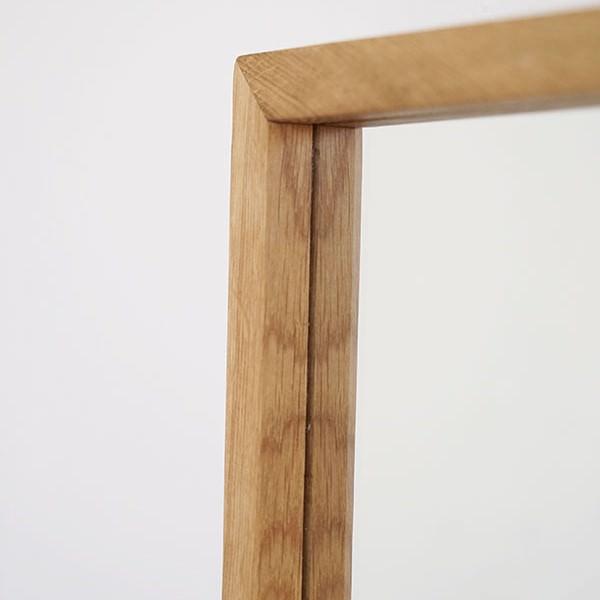 オーク スタンドミラー 木材で作ったスタンドミラー デザイン