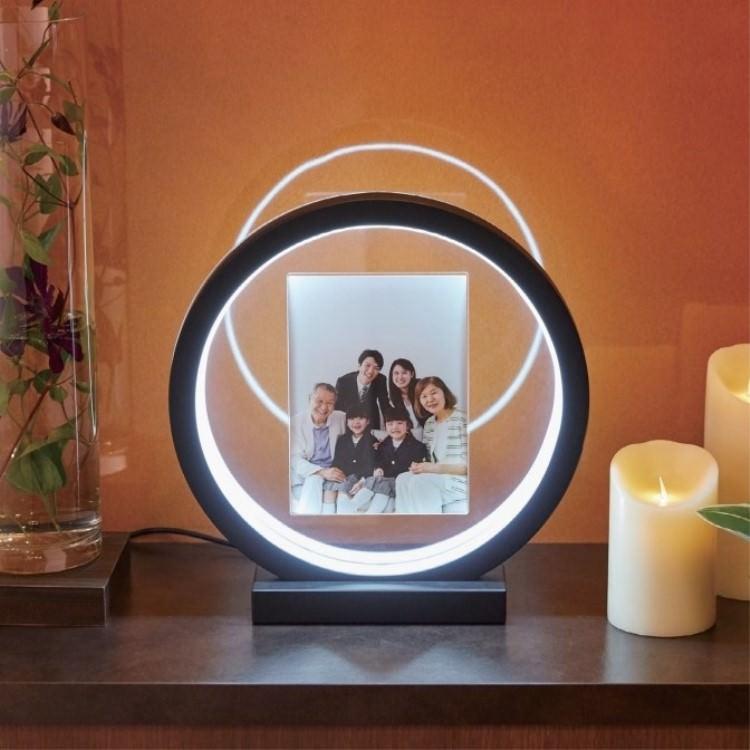 Lighting Frame Lune ライティングフレームルーン 30L6W31H ｜CLAY クレイ BLACK 670-201-802 インテリア雑貨の画像