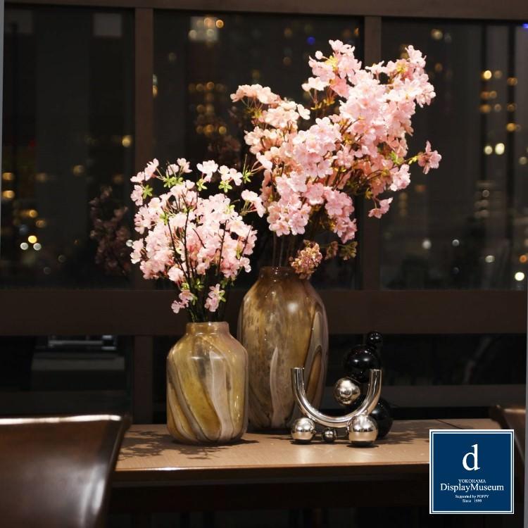 PINK MARBLE VASE M/フラワーベース・花器・花瓶｜横浜ディスプレイ