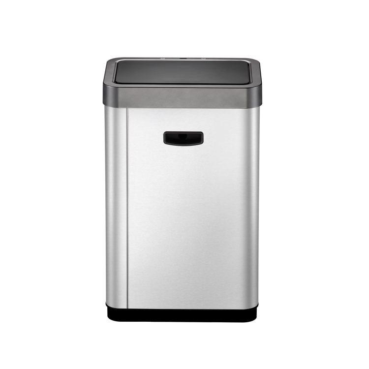 ミラージュX センサービン 45L シルバー センサー ステンレス ゴミ箱 衛生的 清潔 ウイルス対策 インナーなし イーケーオー EK9260RMT-45L 【回転】
