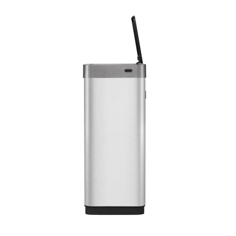 ミラージュX センサービン 45L シルバー センサー ステンレス ゴミ箱 衛生的 清潔 ウイルス対策 インナーなし イーケーオー EK9260RMT-45L 【回転】