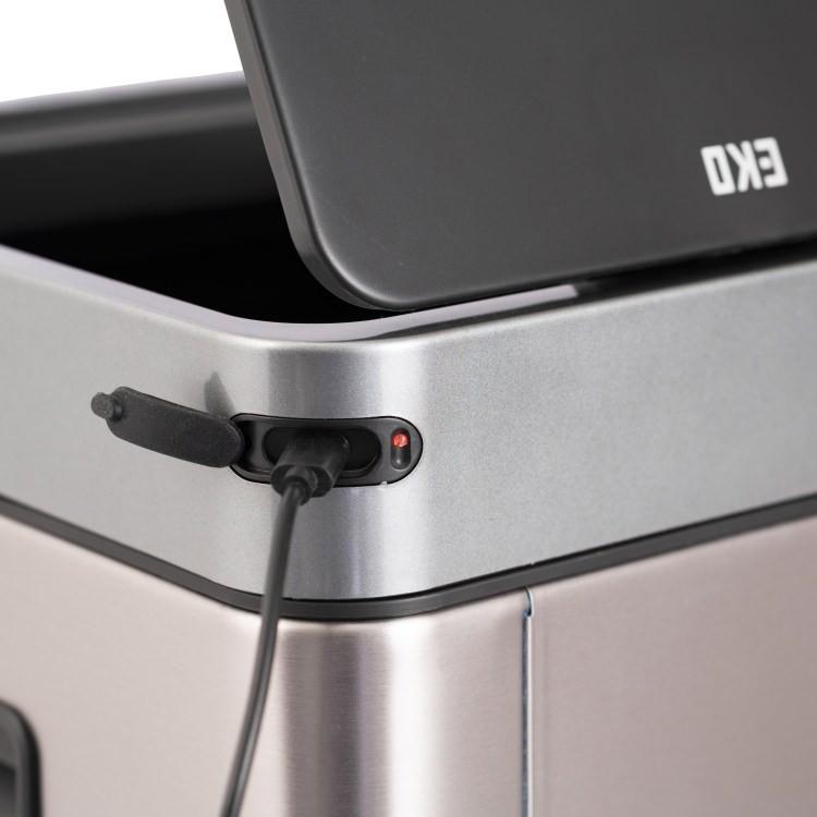 EKO ミラージュ スリム センサービン20L ゴミ箱 ダストボックス シャンパン センサー ステンレス 衛生的 清潔 ウイルス対策 コンパクト EK9270RGM-20L_2