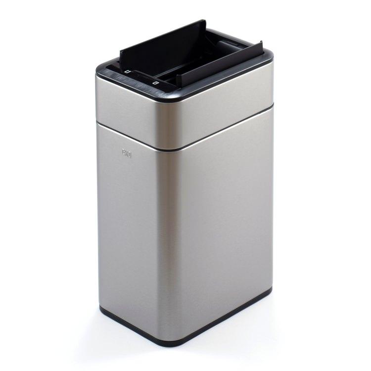 EKO ファントムプロ センサービン18L｜ゴミ箱 2色展開(ブラック/シルバー) ダストボックス センサー ステンレス 軽量 コンパクト ウイルス対策 EK9577-18L_5