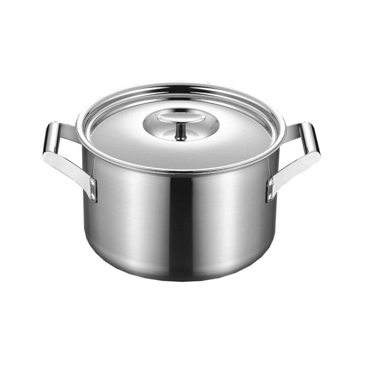 フジノス 両手深鍋 24cm エレックマスタープロ ステンレス製 アルミ