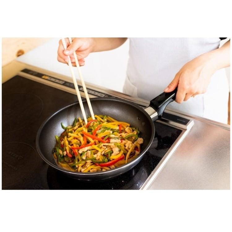 フジノス ステンレス製 蓋付きフライパン 24cm 【公式通販】