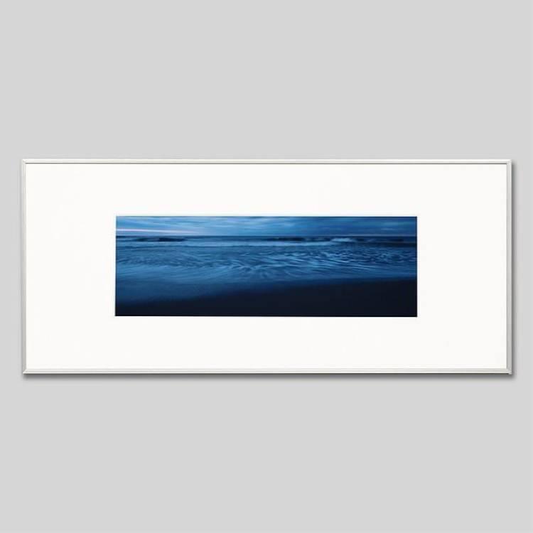 IGREBOW 千葉県九十九里 有り明け方の海 アイグレボウ 室内装飾写真絵 軽銀枠組み L大きさ 色つや第八芸術 ウォールデコレーション-レリーフ、アート