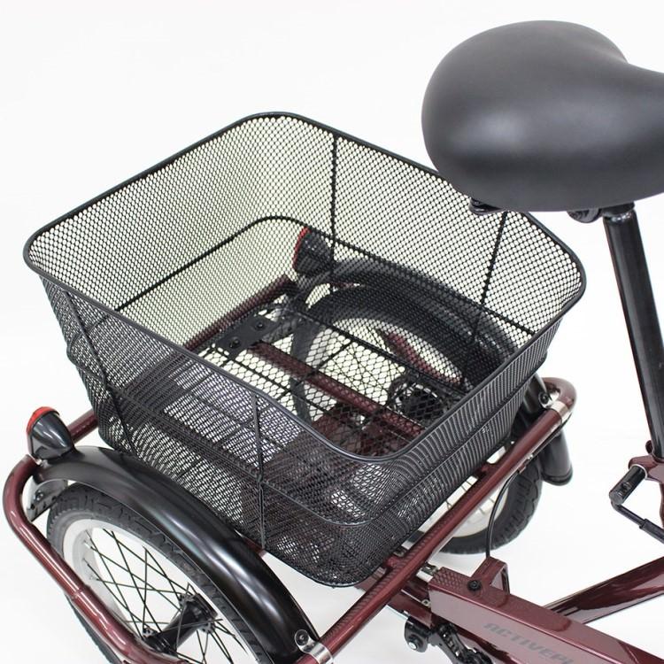 5月下旬頃入荷予定 [三輪自転車] ACTIVE PLUS アクティブプラス｜ノーパンク三輪自転車 MG-TRE20APNL ワインレッド 送料無料 (北海道・沖縄・離島別送料)の画像