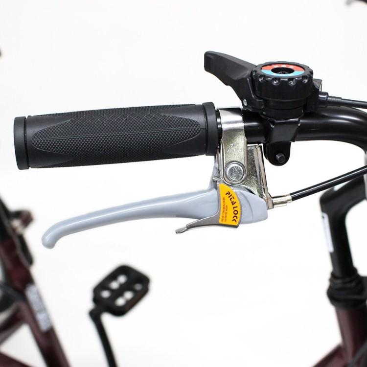 5月下旬頃入荷予定 [三輪自転車] ACTIVE PLUS アクティブプラス｜ノーパンク三輪自転車 MG-TRE20APNL ワインレッド 送料無料 (北海道・沖縄・離島別送料)の画像
