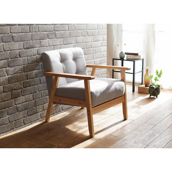 1Pソファ オスロ グレー ソファ チェア 椅子 家具 ご自宅用 プレゼント