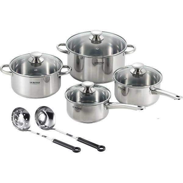 ラ・べットラ ステンレス鍋4点セット（ツール付） ラ・ベットラ ステンレス鍋4点セット(ツール付) 鍋 セット