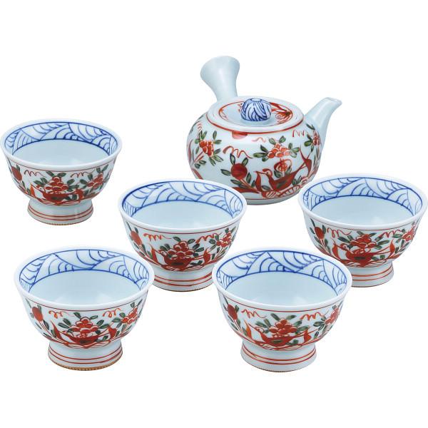 急須と急須のセット、陶器の鍋とフライパン、絵付け皿