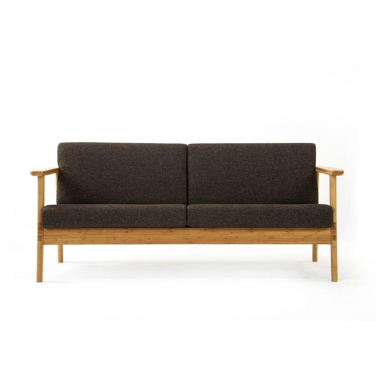 期間限定！ポイント大増量中！Cソファ 2.5人掛け レザータイプ C SOFA 2.5P TC-S25 TEORI テオリ 竹集成材で作った倉敷の美しい竹家具 カバーリング 本革_1