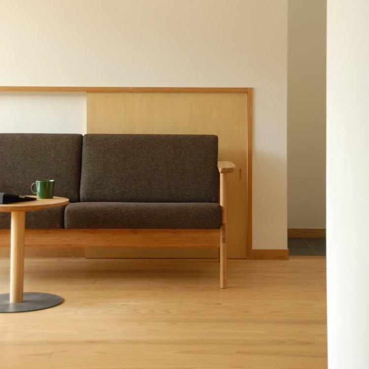 期間限定！ポイント大増量中！Cソファ 2.5人掛け レザータイプ C SOFA 2.5P TC-S25 TEORI テオリ 竹集成材で作った倉敷の美しい竹家具 カバーリング 本革_5