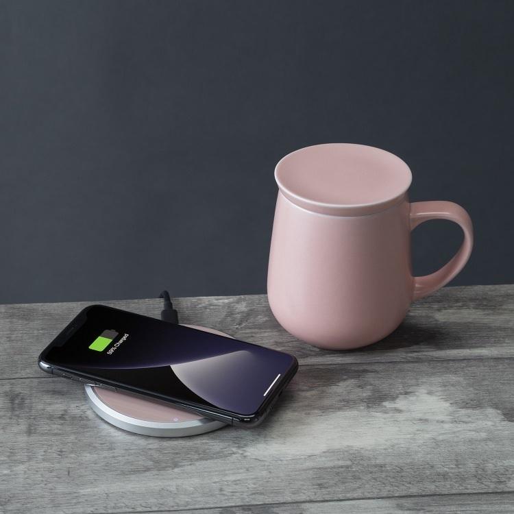 Ui Mug ウィマグ カップケーキピンク｜セルフヒーティング ワイヤレス 