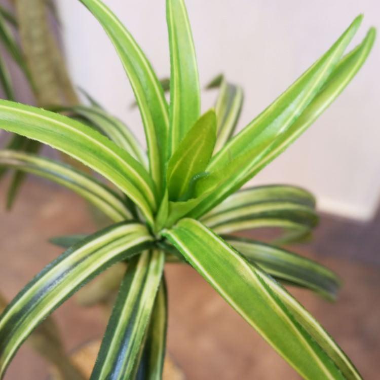 ユッカポット 114cm アーティフィシャルグリーン 人工観葉植物 簡易鉢付きグリーン F4186の画像