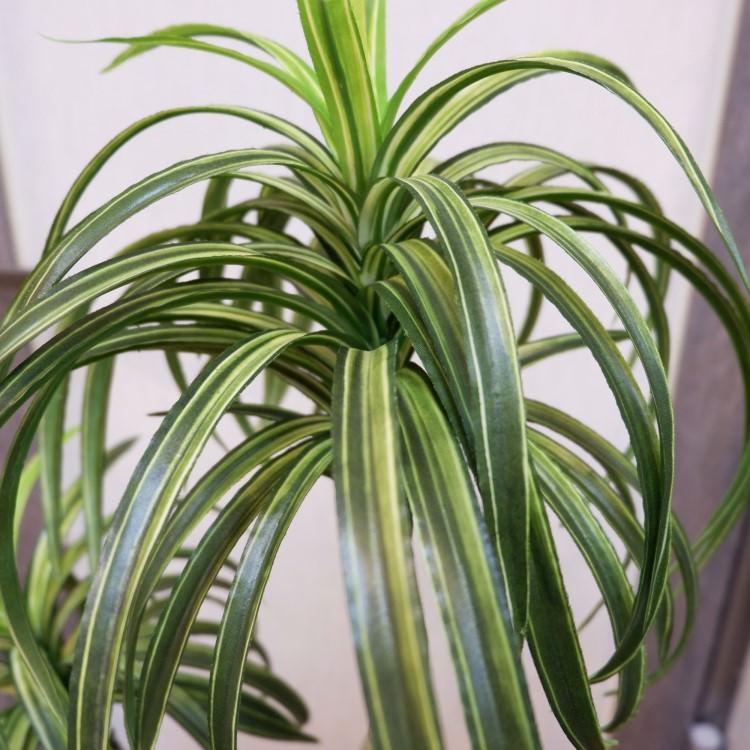 ユッカポット 114cm アーティフィシャルグリーン 人工観葉植物 簡易鉢付きグリーン F4186の画像