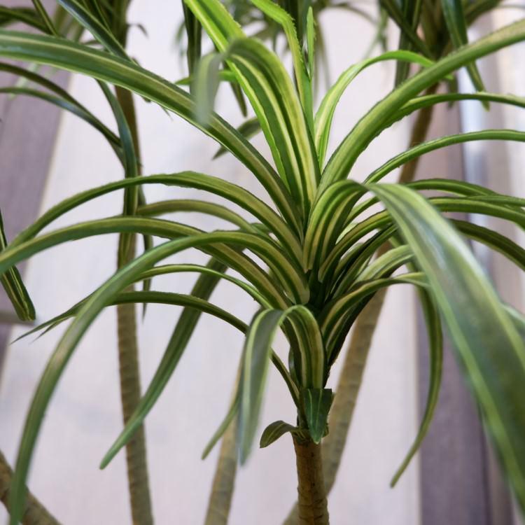 ユッカポット 156cm アーティフィシャルグリーン 人工観葉植物 簡易鉢付きグリーン F4187