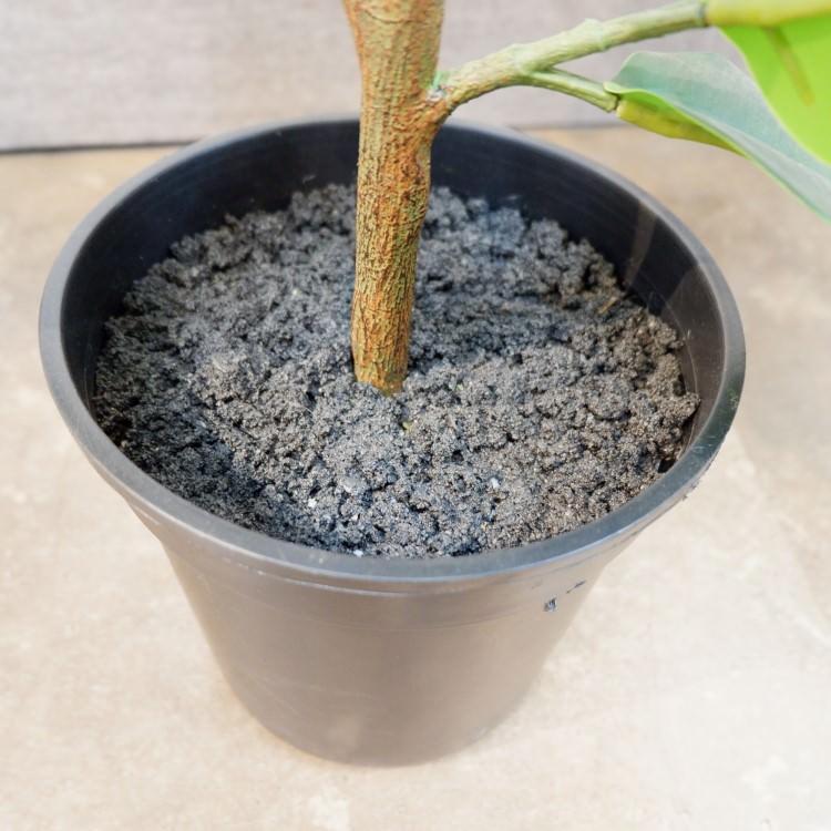 ラバーポット 95cm アーティフィシャルグリーン 人工観葉植物 簡易鉢付きグリーン P4858の画像