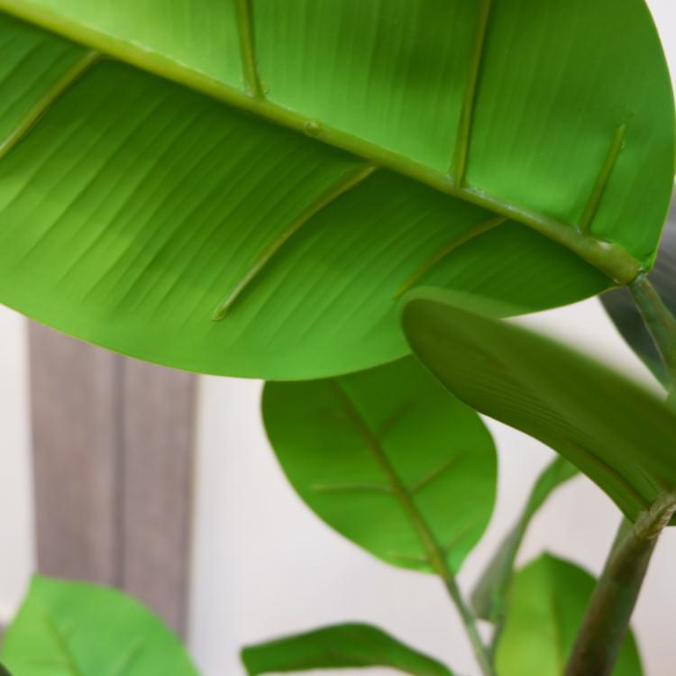 ラバーポット 95cm アーティフィシャルグリーン 人工観葉植物 簡易鉢付きグリーン P4858の画像