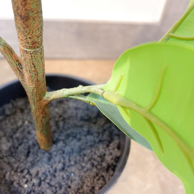 ラバーポット 95cm アーティフィシャルグリーン 人工観葉植物 簡易鉢付きグリーン P4858の画像