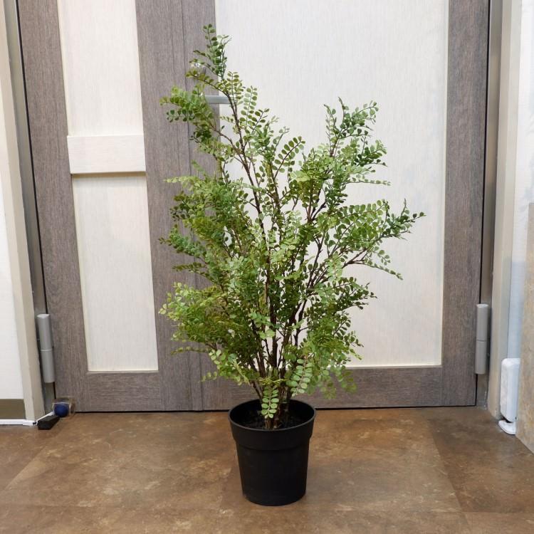 シルクジャスミンポット 102cm アーティフィシャルグリーン 人工観葉植物 簡易鉢付きグリーン VR22031の画像