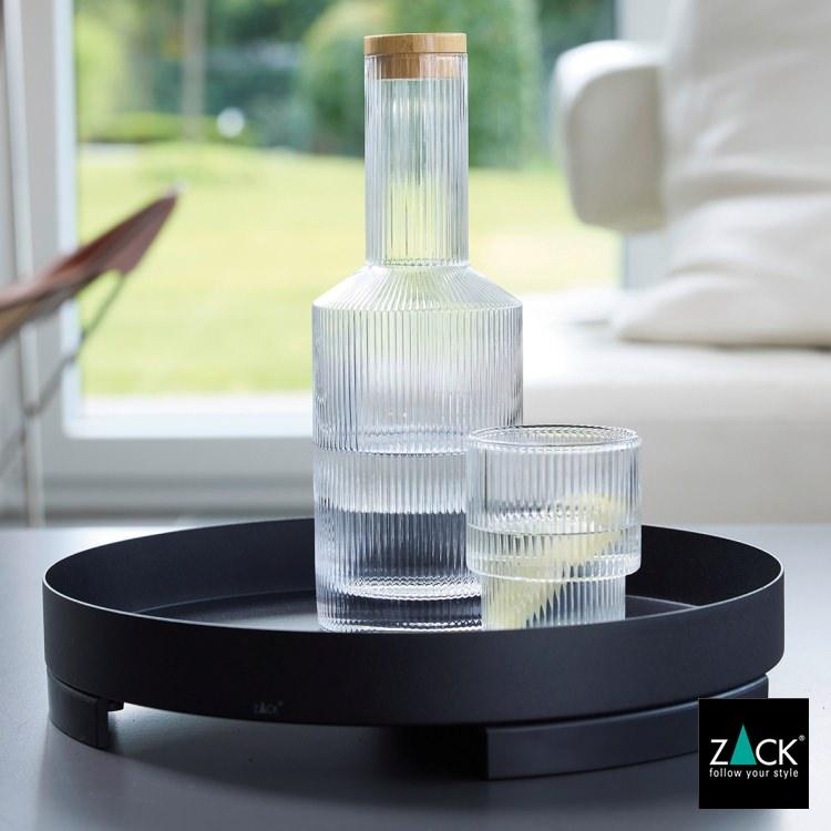 飾り卓 ZACK トレイ ブラック 黒 トレー 丸 お盆 小物置き 卓上 収納