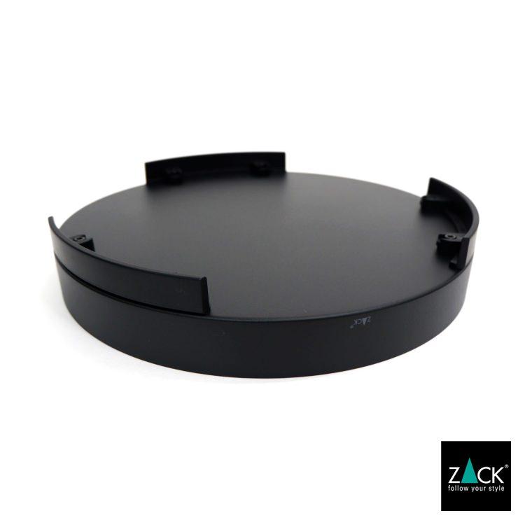ZACK トレイ ブラック 黒 トレー 丸 お盆 小物置き 卓上 収納 コスメ
