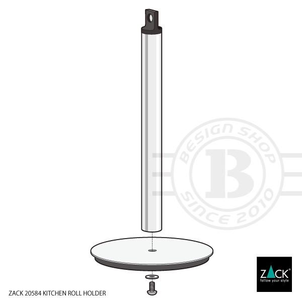 ZACK キッチンロールホルダー ペーパーホルダー キッチンタオル