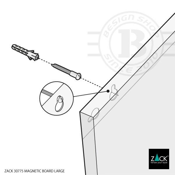 マグネット用ボード L プレゼンボード ボード 壁付け DIY オフィス 事務用品 マット シルバー オールステンレス ドイツ ステンレス ZACK 30775 PERCETTO HL｜besign｜17