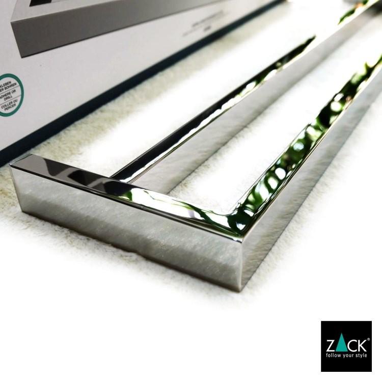 ZACK タオルレール ダブル 2連 タオルホルダー タオル掛け タオル