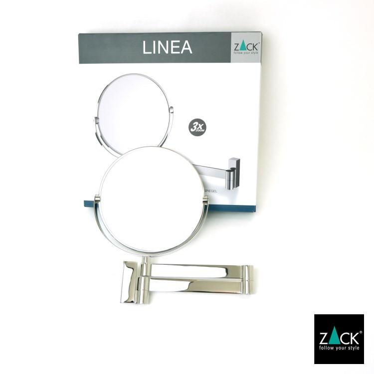 ZACK ウォールミラー LINEA メイクアップミラー　壁付け ZACK ウォールミラー LINEA メイクアップミラー 壁付け LED付
