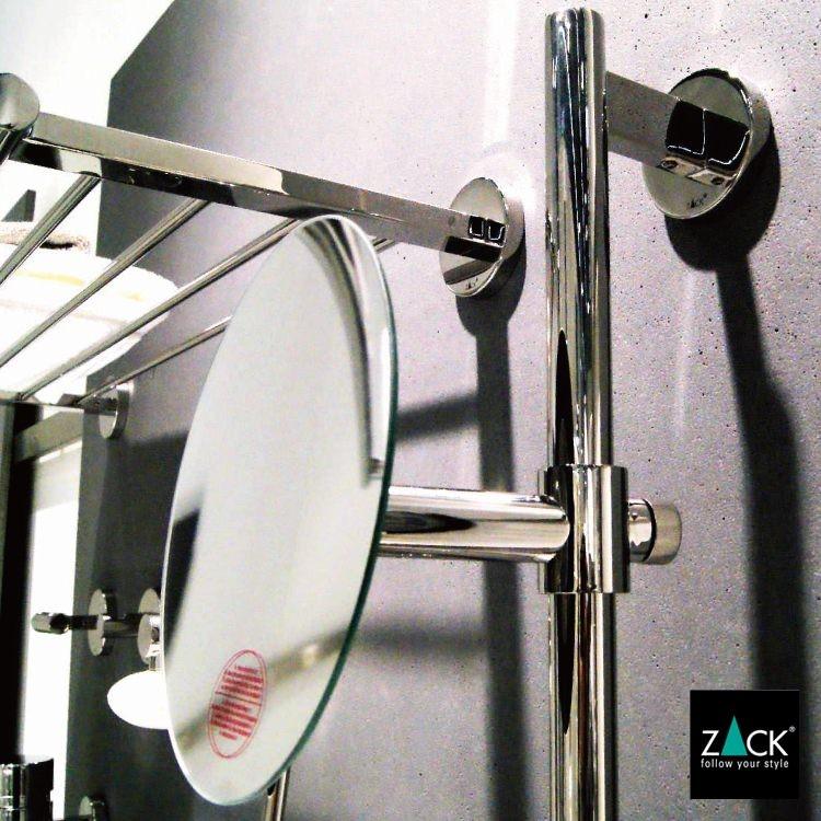 ZACK ウォールミラー 5倍拡大 片面鏡 鏡 化粧鏡 壁掛けミラー コスメ