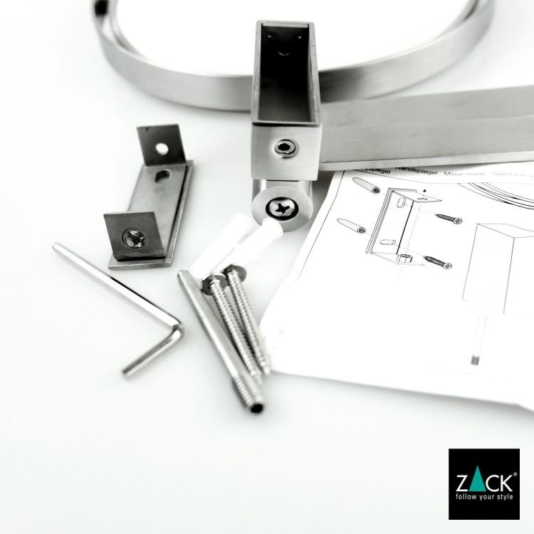 ZACK ウォールミラー等倍/3倍 両面鏡 鏡 化粧鏡 卓上ミラー