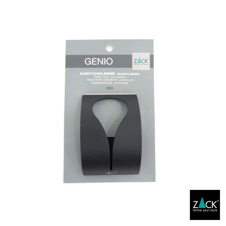 ZACK タオルクリップ ブラック タオルフック タオルホルダー シール