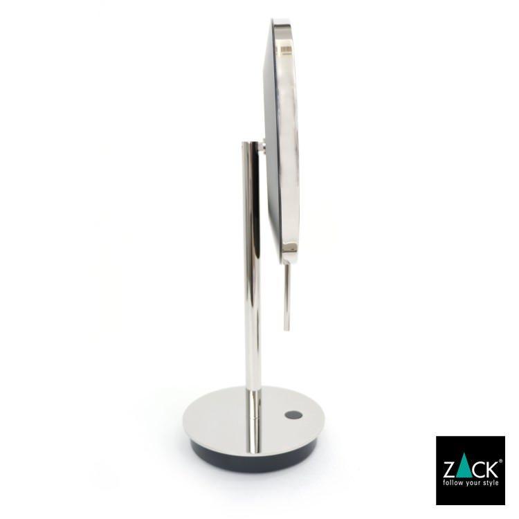 ZACK LED メイクアップミラー 5倍拡大 片面鏡 鏡 鏡面 化粧鏡 スタンド